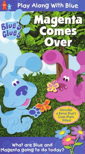 magenta blue's clues|blue's clues magenta comes over vhs.